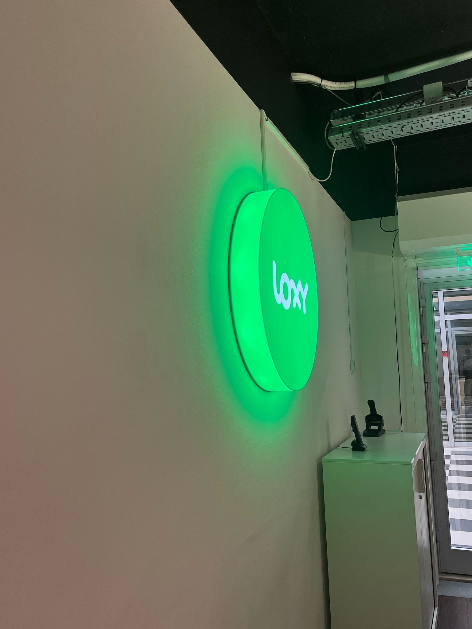 LOXY-caixa de luz interior-logo iluminado LOXY-caixa de luz interior-logo iluminado